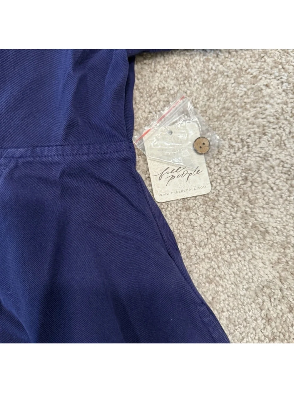 Women’s Size Small Free People Breezy Chic Mini Dress Dark Blue
